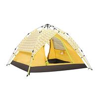 Cortina de Cortina emergente automática 3 4 4 Personas con 2 Puertas y 4 Ventanas de Red Tenda de Capa instantánea para excursiones Familiares al Aire Libre
