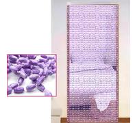 Cortina de cuentas acrílicas con riel de aluminio, elegante divisor de habitación y cortina decorativa para puerta de sala de estar, dormitorio y protección de ct, divisor de cuerdas colgante para