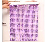 Cortina de cuentas acrílicas, separador de habitación decorativo para sala de estar y dormitorio, elegante decoración del hogar, tratamiento de ventanas con cuentas
