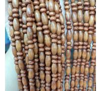 Cortina de Cuentas de Madera,Colgante Divisor Cortina para Puerta,con Ganchos,Protección Contra Insectos para Pasillo,Balcón,Decoración Hogar,Personalizada,Ancho x Alto (75cm x 160cm (38 Hilos)