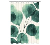Cortina de Ducha 120x200 cm, Cortina Ducha Verde, Cortinas de Baño Poliéster Impermeable, Cortinas Bañera Crema con Ganchos, Secado Rápido Shower Curtain Lavable para Bañera Decor, Regalo Mujer -1904