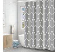 Cortina De Ducha 180x200cm Impermeable Cortina De Bañera Antimoho Con Anillos