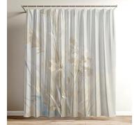 Cortina de Ducha Amarillo Cortina Ducha Planta Impermeable Estampada Tejido de Poliéster Cortinas de Baño 100x120 cm con 12 Ganchos, Lavable Shower Curtain para Bañera Baño Familia Dormitorio Wy-201