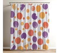 Cortina de Ducha Color Cortina Ducha Elemento Impermeable Estampada Tejido de Poliéster Cortinas de Baño 100x120 cm con 12 Ganchos, Lavable Shower Curtain para Bañera Familia Hoteles Dormitorio Wy-115