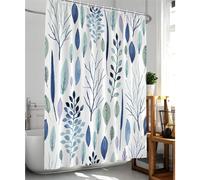 Cortina de ducha con 12 ganchos, cortina de ducha de poli?ster impermeable, lavable a m?quina, secado r?pido, 180x180cm, adecuada para ba?o o ducha.