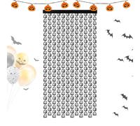 Cortina de ducha de Halloween - cinta adhesiva de doble cara halloween ducha curtaain | Tool-Fre Easy Installation Ghost Theme Rain cortina de lluvia | Fantasma sh0wer curtaiin para varios espacios