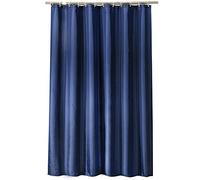 Cortina de ducha impermeable color azul oscuro, extra grande de 137 x 203 cm, cortinas de baño para bañera, resistente, 12 ganchos incluidos, elegante funda de baño para decoración del hogar
