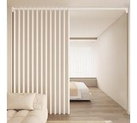 Cortina de ducha impermeable personalizable, 100 x 220 cm, tela beige, para bañera, baño, hoteles, caravanas, dormitorios, diseño personalizable para decoración moderna