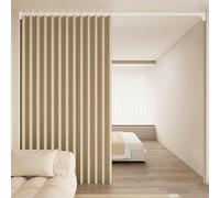 Cortina de ducha impermeable personalizable, color marrón claro, 220 x 220 cm, para bañera, baño, hoteles familiares, caravana, dormitorio, tela, diseño elegante, decoración personalizable