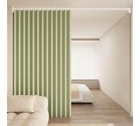 Cortina de ducha impermeable personalizada para baño, bañera, hoteles familiares, RV, dormitorio, color verde matcha, 180 x 240 cm, decoración de tela personalizable