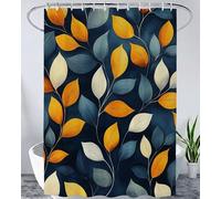 Cortina de Ducha Marina de Guerra Antimoho Cortina Ducha 160x200 cm Hoja Shower Curtain Poliéster Impermeable Lavable Shower Curtain con 12 Ganchos y Dobladillo Ponderado Cortinas para Baño Yl#337