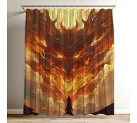 Cortina de Ducha Misterioso Cortina Ducha Animal Impermeable Estampada Tejido de Poliéster Cortinas de Baño 100x120 cm con 12 Ganchos, Lavable Shower Curtain para Bañera Baño Familia Hoteles Wy-218