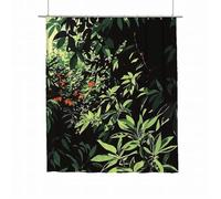 Cortina de Ducha Planta Cortina Ducha 180x220 Cortinas de Baño Selva Cortinas Ducha Impermeable Poliéster con 12 Ganchos Lavable Shower Curtain Dobladillo Ponderado para Bañera Decoracion Hogar D-74