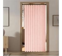 Cortina de Ducha Plegable 147 x 193 cm Imán a Prueba de Salpicaduras, Resistente, Cierre Rápido Cortina de Ducha con Succión Magnética para Baño, Sala de Estar, Dormitorio, Rosa