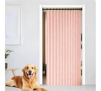 Cortina de Ducha Plegable 180 x 192 cm Resistente con Imán a Prueba de Salpicadura, Personalizable Cortina de Sombra para Baño para Baño, Sala de Estar, Dormitorio, Rosa
