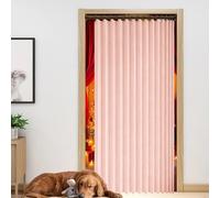 Cortina de Ducha Plegable 225 x 185 cm Magnéticas, a Prueba de Salpicaduras, Separación Húmeda y Seca Cortina Plegable con Magnéticas para Familia, Hotel, Casa de Familia, Rosa