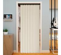 Cortina de Ducha Plegable 250 x 170 cm Protege La Privacidad, Magnética, a Prueba de Salpicaduras Cortina de Ducha Plegable para Baño para Familia, Hotel, Casa de Familia, Beige