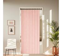 Cortina de Ducha Plegable 250 x 194 cm Imán a Prueba de Salpicaduras, Resistente, Cierre Rápido Cortinas de Ducha para Baño para Dormitorio, Sala de Estar, Hotel, Rosa