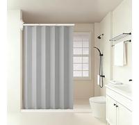 Cortina de ducha plegable impermeable para montaje en pared con kit de barra, partición resistente al agua para baño, armario, hotel y uso doméstico