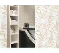 Cortina De Ducha Textil Spirella Cane Beige 120x200cm (8 Ojetes) Diseño Elegante