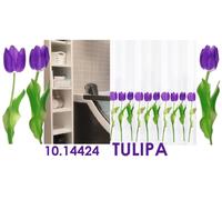 Cortina De Ducha Tulipa Violeta Lila 180 X 200 Cm. Elegante
