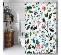 Cortina de Ducha Verde 200x220 cm Cortina Baño Selva Shower Curtain con 12 x Ganchos, Lavable a Máquina, Dobladillo Ponderado, Impermeable Antimoho, Antibacteriano, Baño Bañera Home Decor, ly610