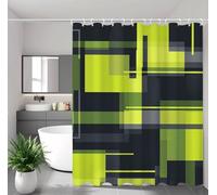 Cortina de Ducha Verde Cortina Ducha 130x200 cm con 12 Ganchos y Dobladillo Ponderado, Antimoho, Tela Impermeable Poliéster, Shower Curtain Lavable con Agua para Baño o Bañera, Gris oscuro 2Y#261