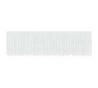 Cortina de encaje blanco 180 x 900 cm poliéster | Diseño moderno, tacto suave, amortiguador de luz, S-Track, bolsillo para barra, trabillas, montaje exterior