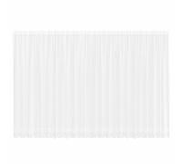 Cortina de encaje blanco 200 x 600 cm poliéster | Translúcido, amortiguador de luz, tacto suave, fácil de limpiar, interior, S-track, montaje exterior, 4 tipos de montaje,