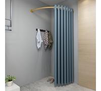 Cortina de esquina para vestuario, divisor de habitación portátil para tienda de ropa, teatros, guardarropa, espectáculos entre bastidores con varillas doradas, diseño para colgar en la pared