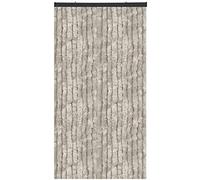 Cortina de flojel, 80 x 200 cm en tiras de color gris liso, perfecta protección contra insectos y privacidad para tu balcón y terraza, muchos colores
