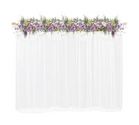 Cortina de fondo blanco para bodas, 3 x 3 m, fondo de fiesta, resistente a las arrugas, fotografía para bodas, fiestas, escenarios, teatros o estudios fotográficos