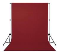 Cortina de fondo de fotografía con estampado rojo carmesí con bolsillo superior para retratos de estudio y grabación de video