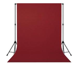 Cortina de fondo de fotografía con estampado rojo carmesí con bolsillo superior para retratos de estudio y grabación de video