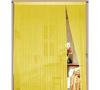 Cortina de hilos 90 cm x 240 cm (BxH) Amarillo