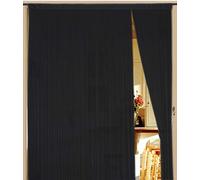 Cortina de hilos (90 cm x 240 cm (BxH) Negro