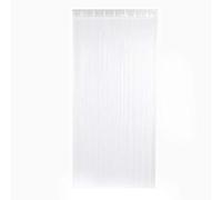 Cortina de hilos Fditt elegante y decorativa para puerta o para crear separaciones. Color plateado. 100 × 200 cm