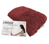 Cortina de hilos Vivienne para puerta 150 x 300 cm color liso burdeos