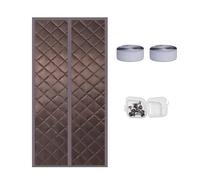 Cortina de invierno con cierre magnético automático duradero que ayuda a ahorrar energía y reducir el ruido, cortina puerta a prueba sonido preservación del calor Para Casa, Oficina y Tienda(80 cm,A)