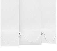 Cortina de Lamas Verticales Tecnoscreen/Bloqueo UV 70% con Transparencia. Lo ajustamos a su Medida Ancho x Alto. Color: Blanco. Medidas: 140cm x 260cm. Contactaremos para un Ajuste a tu Medida