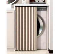 Cortina De Lavadora,Cortinas De Gabinete Con Rieles Deslizantes Cortinas De Armario Cocina Impermeables Cortinas Multifuncionales Cortina De Gabinete De Zapatos Prueba De Polvo A,W50cm/H 90cm