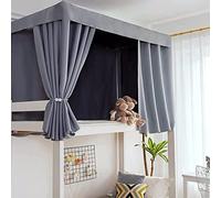 Cortina de litera de versión más Gruesa, toldo para Dormitorio Cortinas Opacas para Cama Individual, Cortina de Sombra a Prueba de Polvo Cortinas de privacidad para el hogar, Estudiantes, Dormitorio
