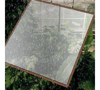Cortina de lona impermeable para exteriores, 8 x 3 m, transparente, resistente al desgarro, ojales reforzados, resistente a la intemperie, ideal para dividir y proteger contra los elementos