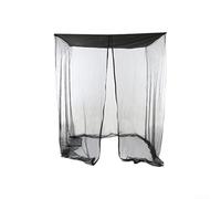 Cortina de malla negra para silla oscilante para exteriores, con cremallera para un fácil acceso, proporciona protección UV y protección contra la lluvia para jardín (185 x 125 x 205 cm)