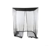Cortina de malla negra para silla oscilante para exteriores, con cremallera para un fácil acceso, proporciona protección UV y protección contra la lluvia para jardín (155 x 125 x 205 cm)