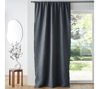 Cortina de panel efecto chenilla, Figuera. Talla 180 x 140 cm. Color Gris