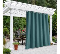 Cortina de patio exterior impermeable NICETOWN de 84 x 84 cm, resistente a la corrosiσn, opaca, con ojales, con peso, aislante tιrmico, para terr