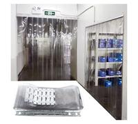 Cortina de plástico para puerta con cámara frigorífica, de tiras de vinilo, con de vinilo, con aislamiento térmico, de PVC, para garaje, patio y negocio (75 x 240 cm/29,53 x 94,49 pulgadas)
