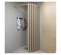 Cortina de privacidad en forma de C portátil de metal para vestidores, baños y espacios comerciales. Solución de privacidad perfecta para zonas cambiantes