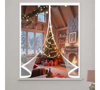 Cortina de Protección Aislante 110 x 170 cm Prueba de Viento Impermeable, Aislante Frio y Calor en Transparente Cortina Ventana Magnética Térmica para Estar Balcón Sala, A